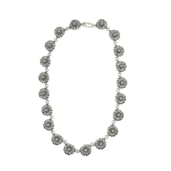 Lagos Silver Daisy Link 16.5” Necklace - Picture 2 of 7